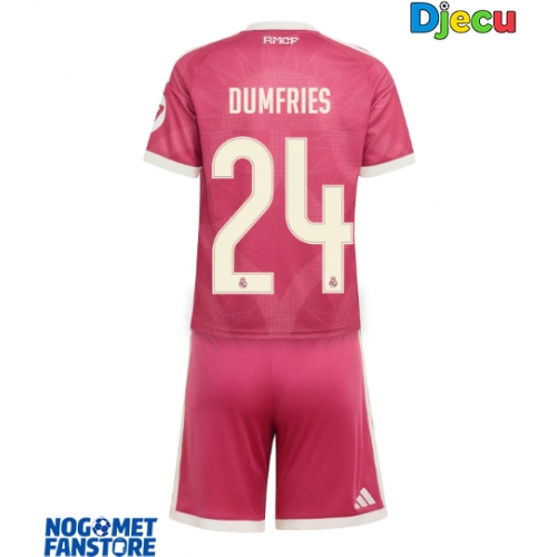 Real Madrid Denzel Dumfries #24 Rezervni Dres za djecu 2026-27 Kratak Rukav (+ Kratke hlače)